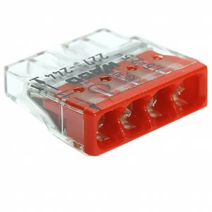 Клемма соединительная Ваго / WAGO 2273-204, 4-разъема под провода