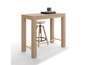 Высокий прямоугольный дубовый стол