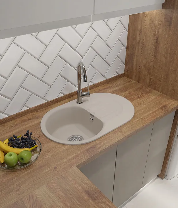 Кухонная мойка Искусственный камень SMART S602 GranFest 685-S602 - Вид №1