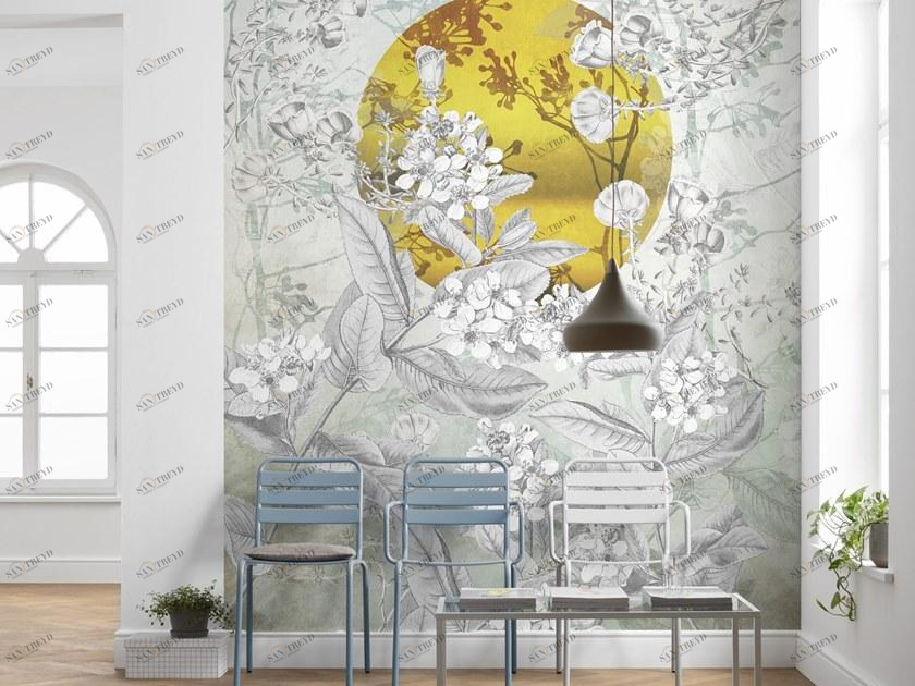 Komar Флизелиновые обои с цветочными мотивами Home X4-1020