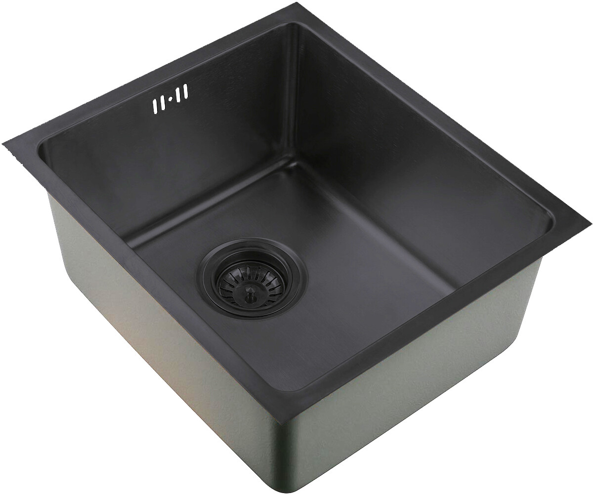 Мойка кухонная ZorG Inox SZR 4438 GRAFIT из нержавеющей стали, графит