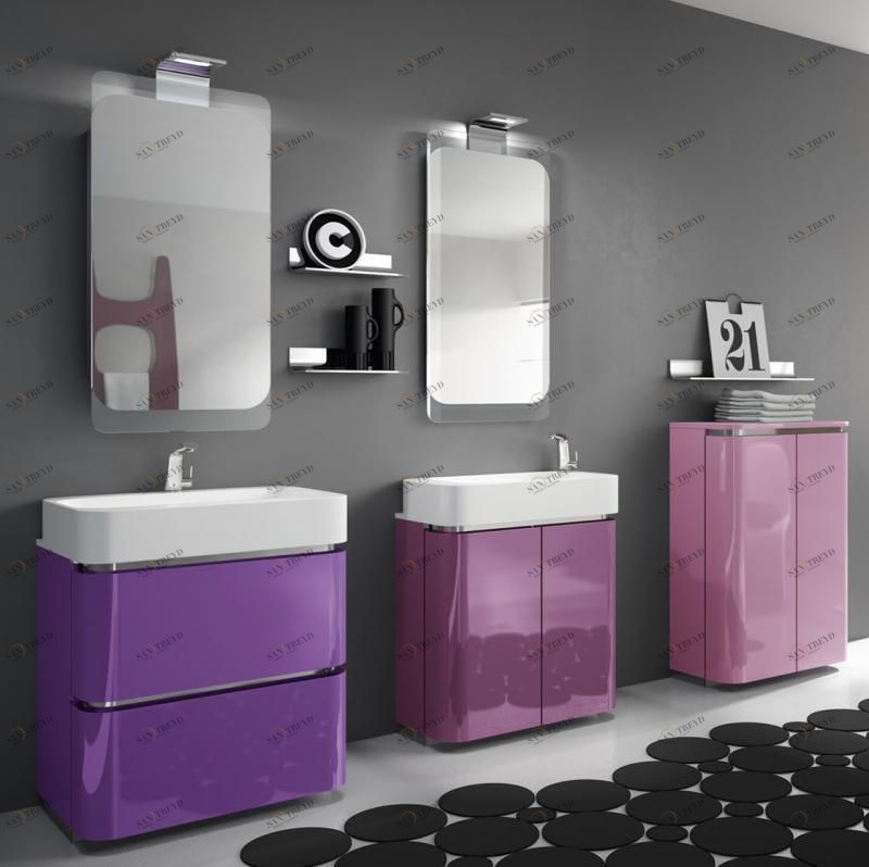 AC03 ACACIA Комплект мебели для ванной комнаты 70+70х 72 см ARDECO Ardeco S. R. L 7979