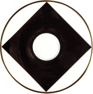 10645947 Sieger by Furstenberg Набор чашек кофейных цилиндр. с блюдцем Sieger by Furstenberg "Мой фарфор! Золотой дворец" 200мл,2шт Фарфор