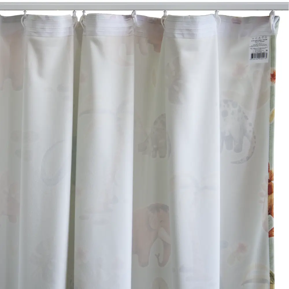 Штора на ленте Динозавры 140x260 см цвет зеленый SEASONS STLM-2107277 - Вид №4