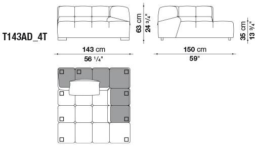 B&B Italia Модульный секционный диван Tufty time sun-id-1414316 - Вид №26