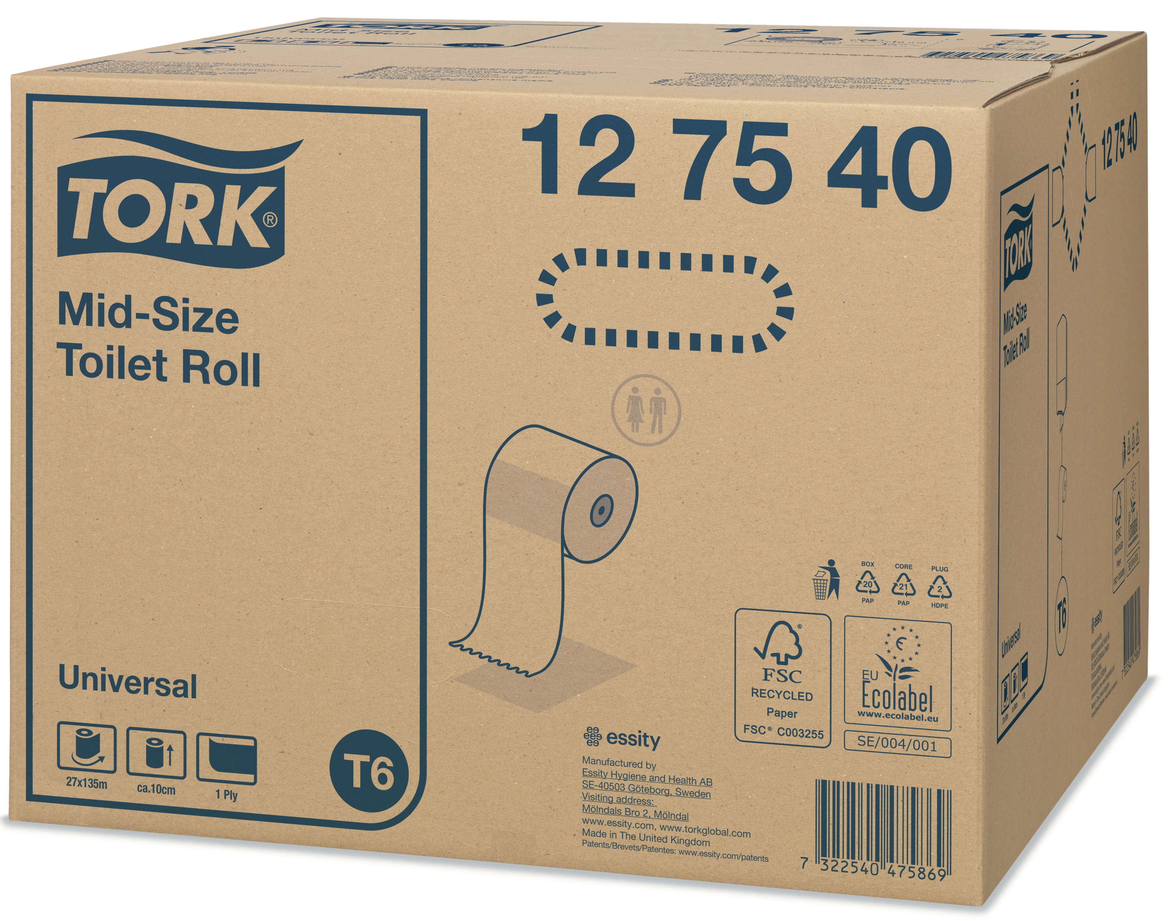 12754033 Туалетная бумага среднего размера. Tork  - Вид №2