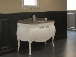 Mobiltesino Лаковая тумба под умывальник с дверцами Memory Me 16