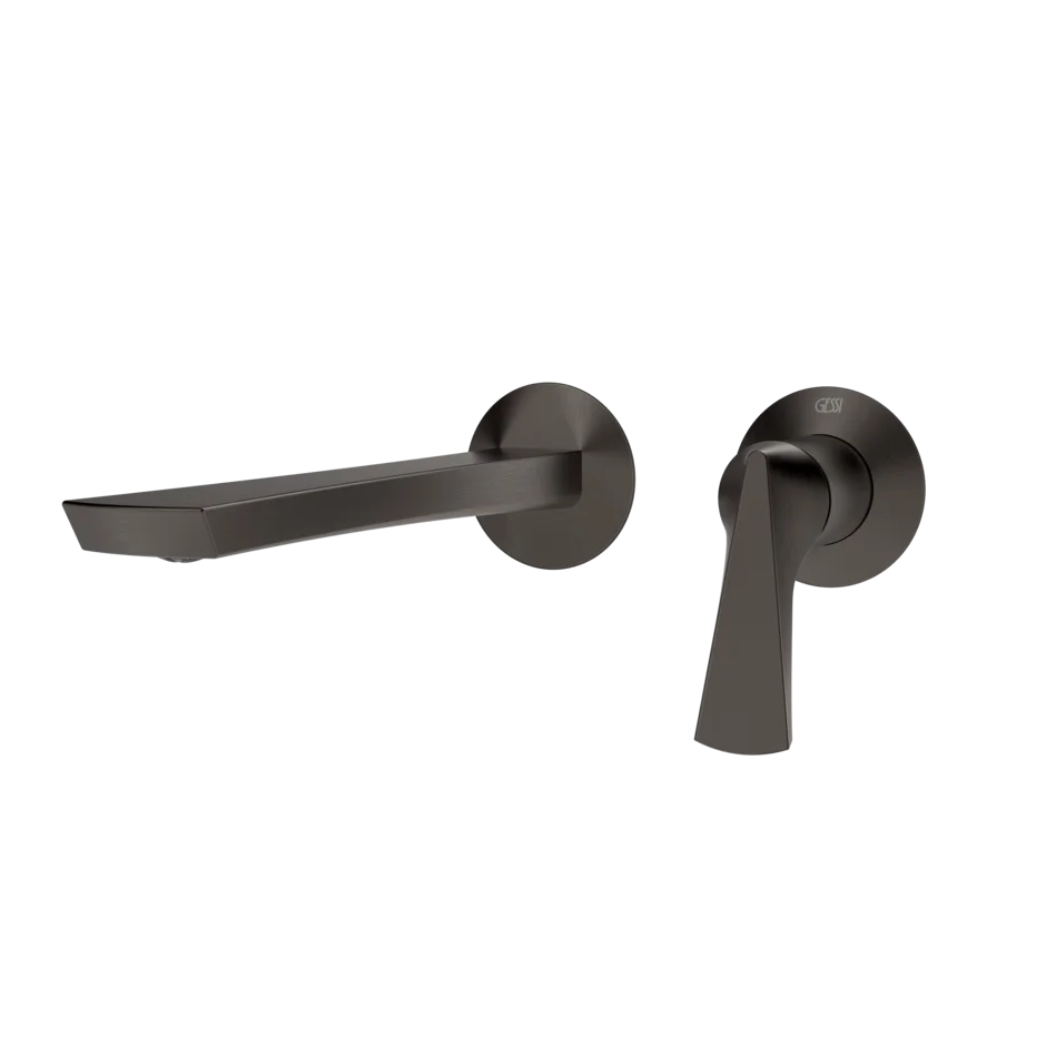 Смеситель для умывальника 72088 707 Gessi Ventaglio ЧЕРНЫЙ МЕТАЛЛ BR. PVD 72088707