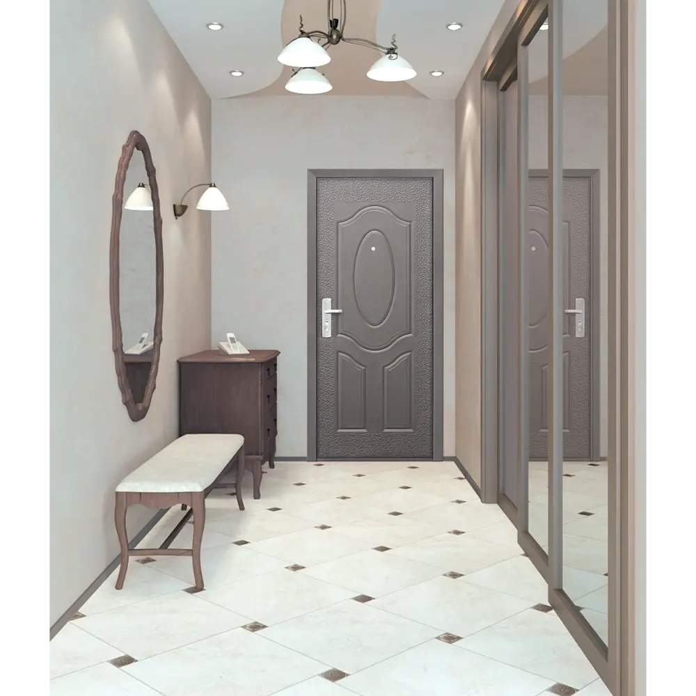 Дверь входная металлическая Е40М 860 мм. правая коричневая Santreyd STLM-2149135 - Вид №6