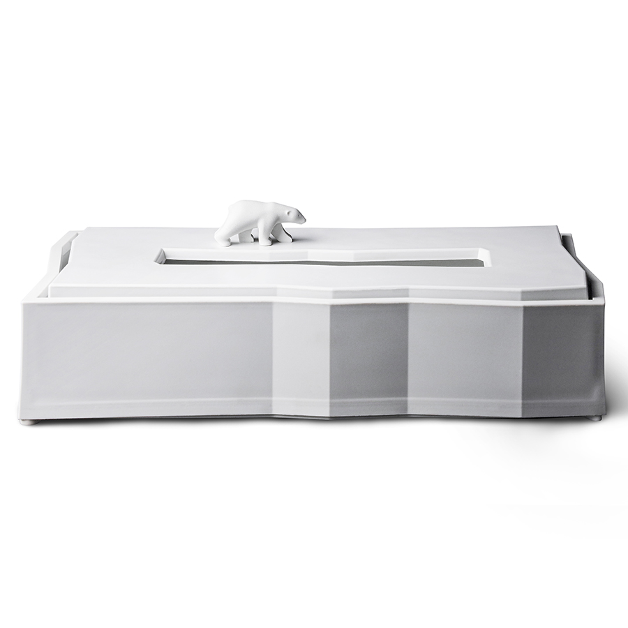 QL10343-WH Подставка для салфеток , polar bear iceberg Qualy  - Вид №3