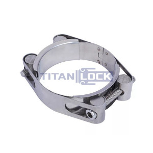 2-болтовый силовой хомут (75-85 мм), нержав. сталь, TL75-85DRCSS TITAN LOCK