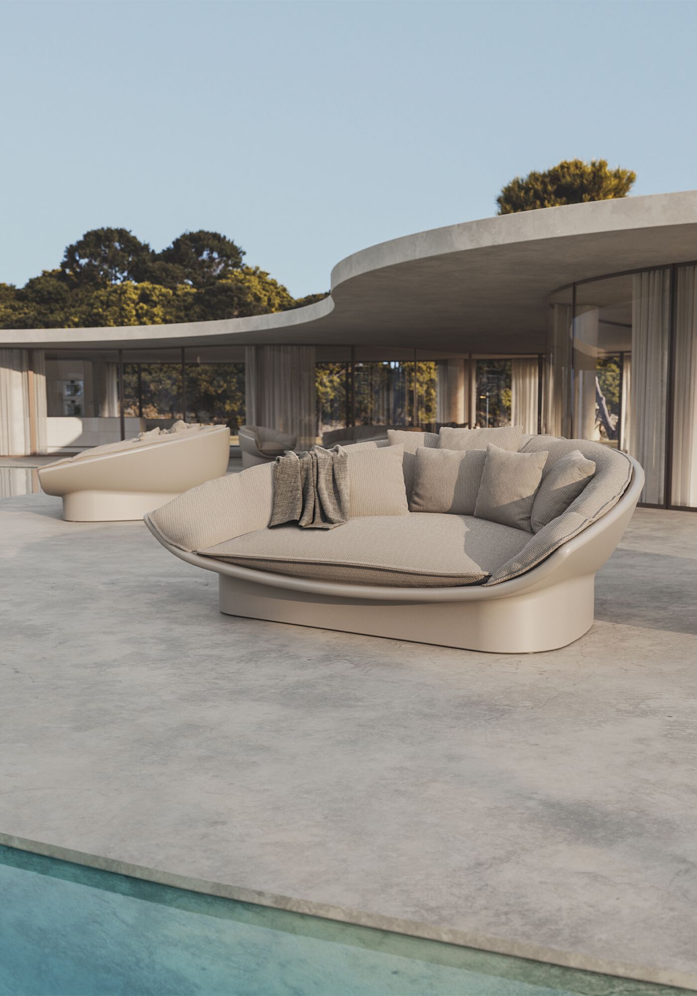 Полиэтиленовая Садовая кровать Vondom Луна ARCH-00064539 - Вид №3