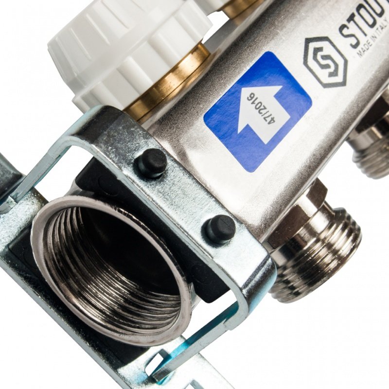 Коллектор из нержавеющей стали на 4 вых. с расходомерами STOUT SMS0917000004 - Вид №3