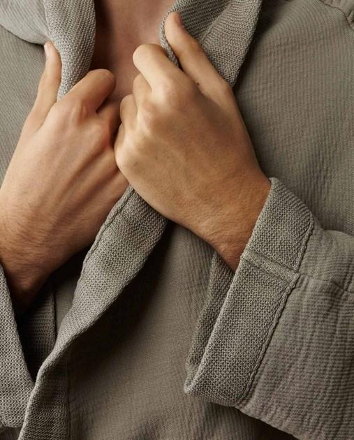 Society Limonta Халат-кимоно из мягкого хлопка с двойным лицом Kur sun-id-1424193 - Вид №5