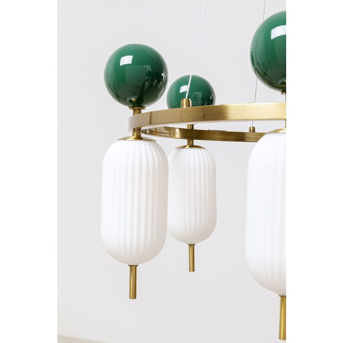 Стеклянный и металлический подвесной светильник KARE Design CHARLESTON ARCH-00014481 - Вид №1