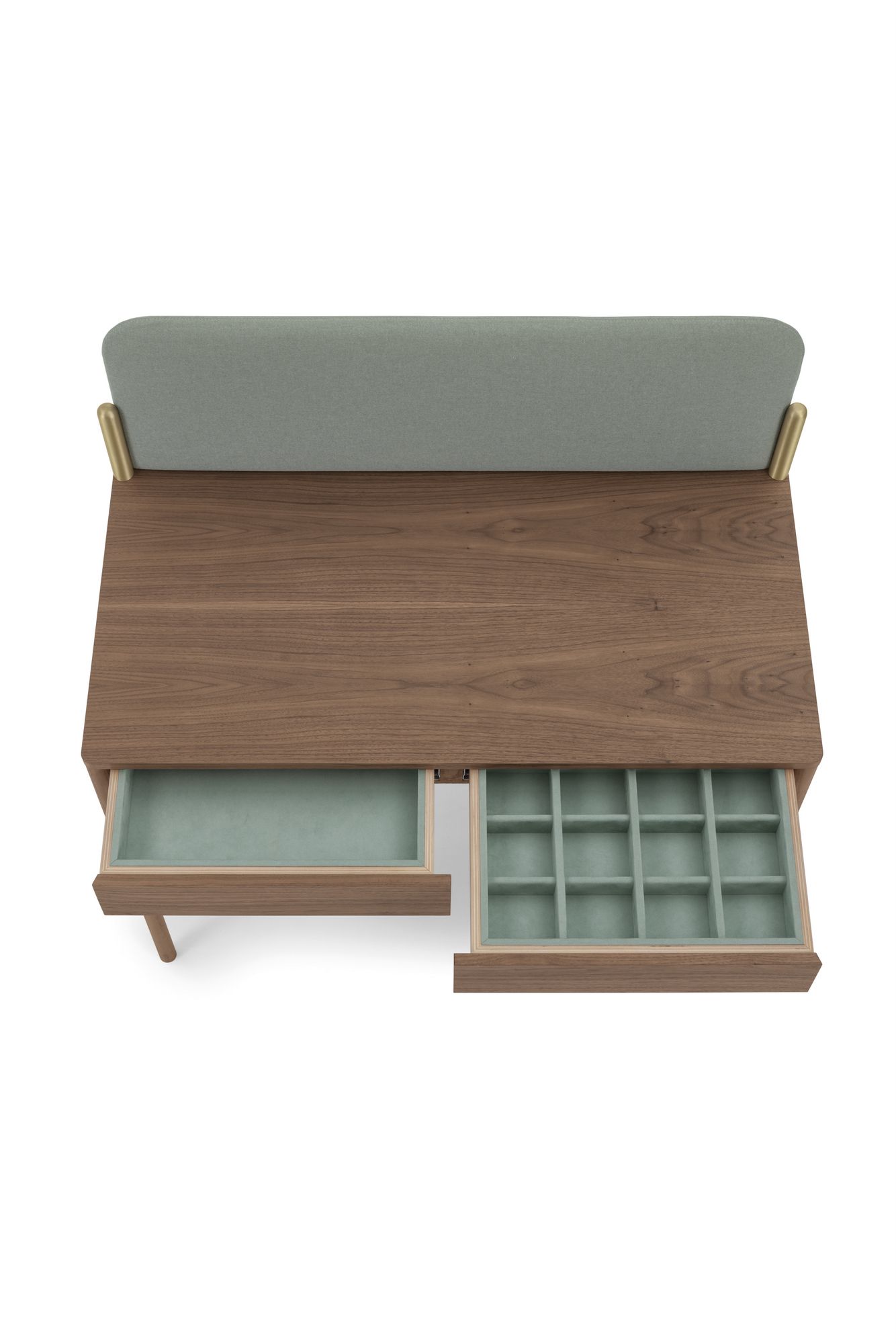 Письменный стол из орехового дерева с ящиками Bolzan флаг ARCH-00031819 - Вид №6