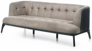 ENNE Кожаный диван с тафтингом