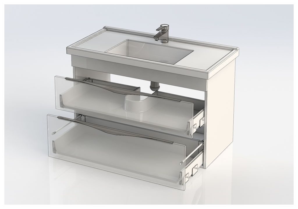 Тумба с раковиной Aquanet Эвора 100 дуб антик 0018300300182325 - Вид №7