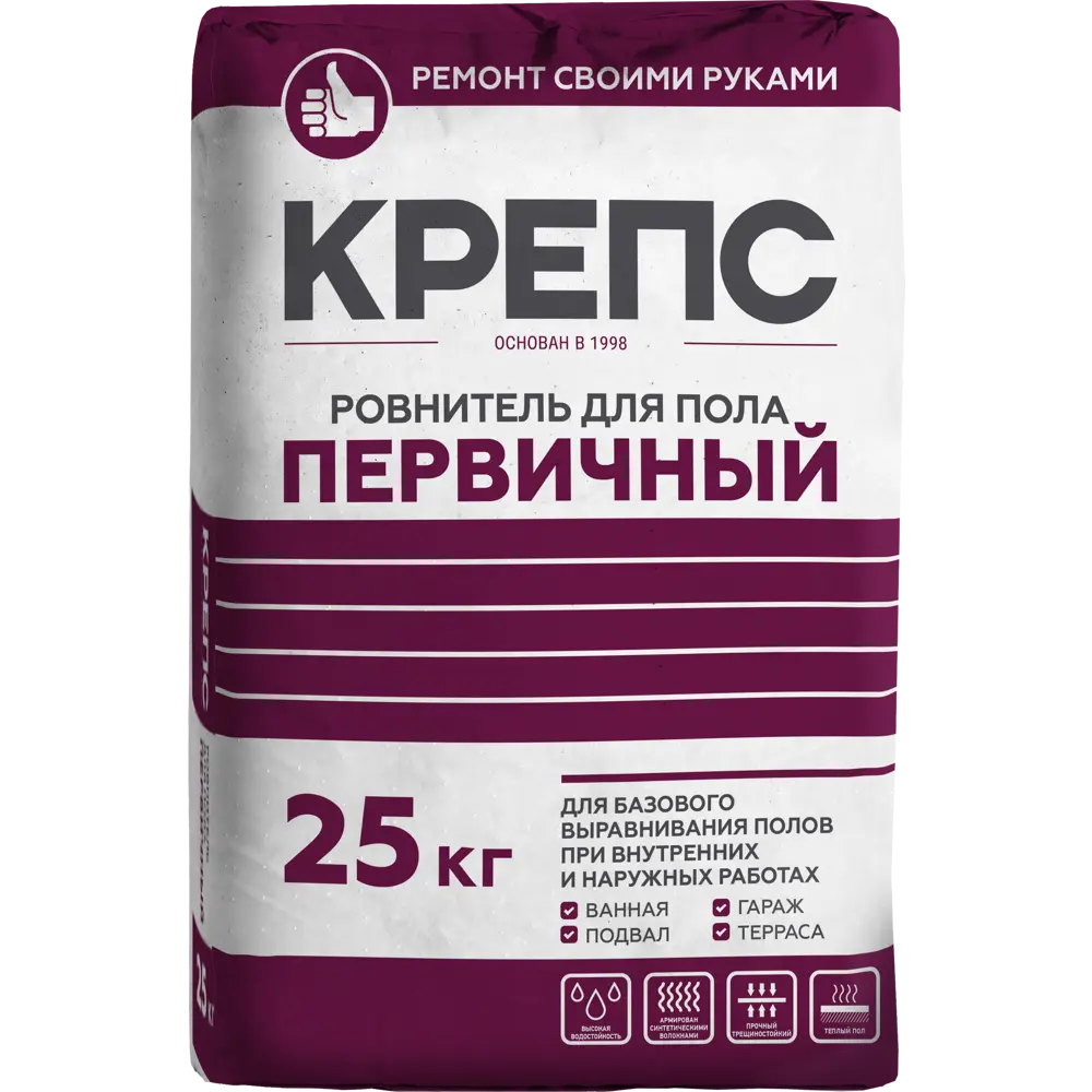 Ровнитель для пола Крепс Первичный 25 кг STLM-2114746