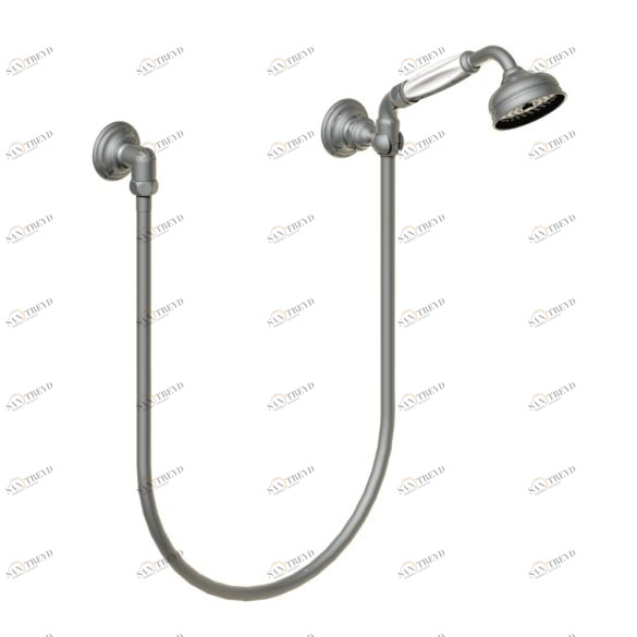 01.589 Выход для душа, крючок, шланг и ручной душ HORUS Range Julia Victoria 