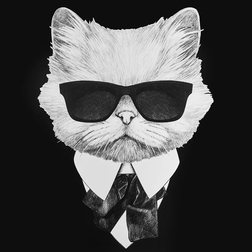 Постер Кот в смокинге 30x30 см Santreyd STLM-2089229