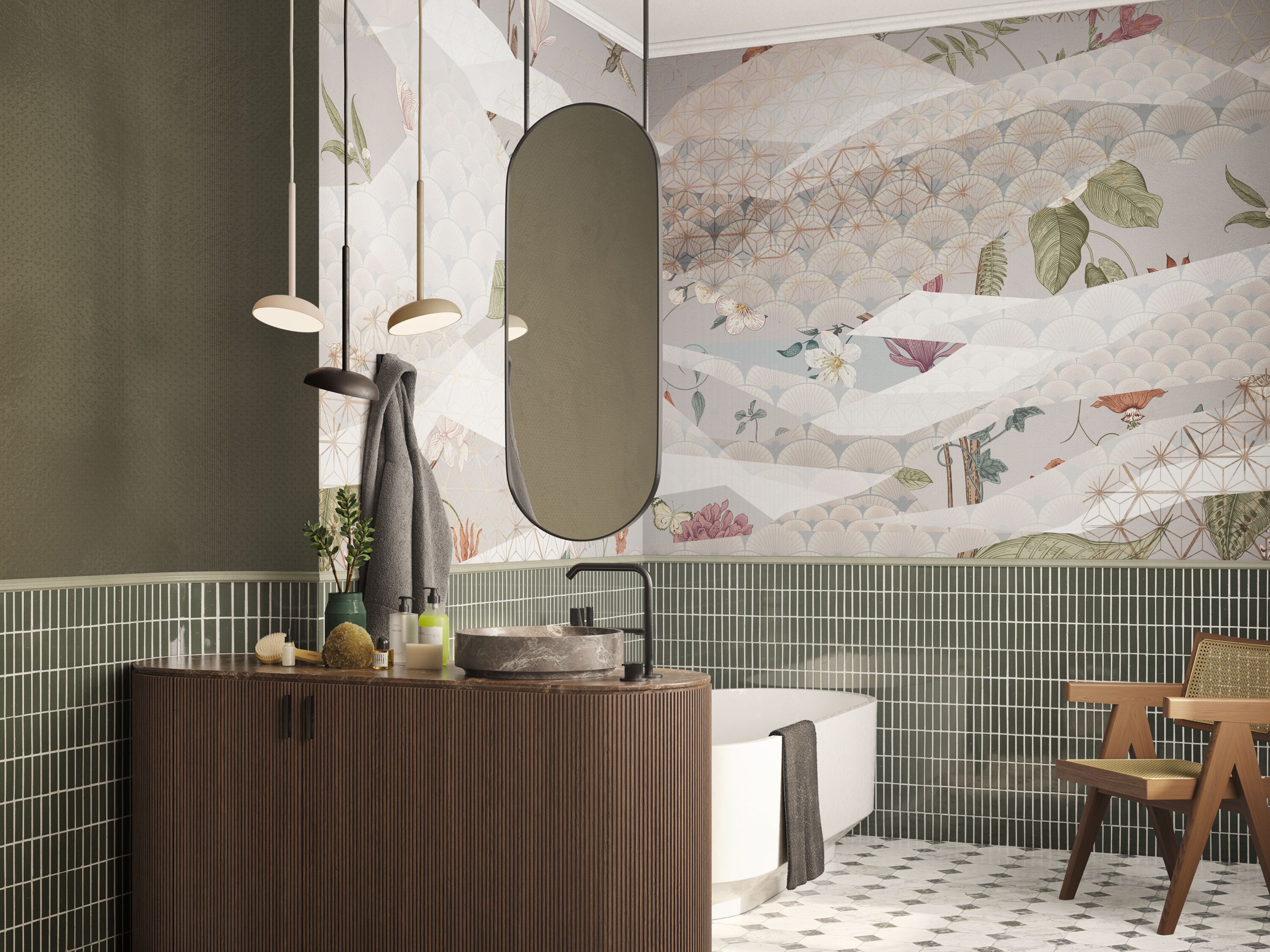 Обои с цифровой печатью Inkiostro Bianco Water-drop ARCH-00037444