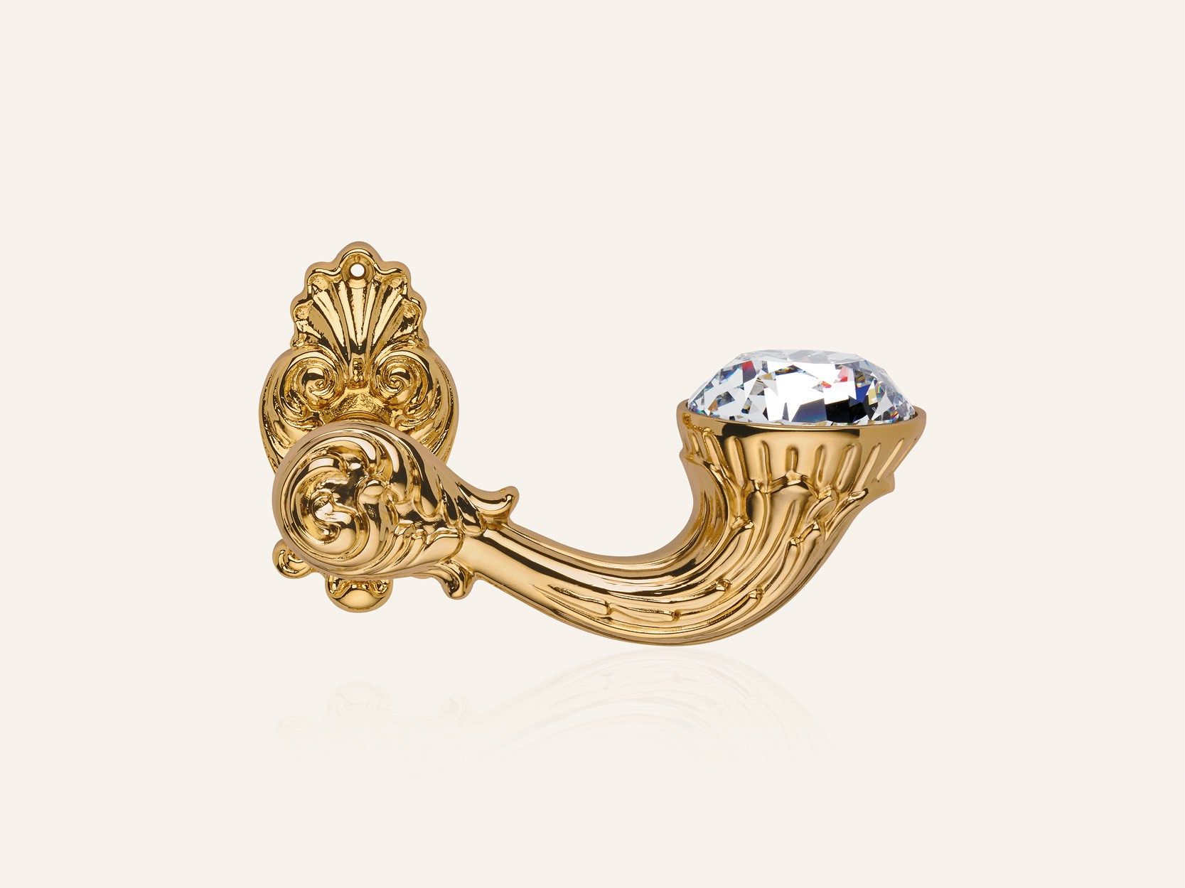 Латунная ручка в стиле Людовика XIV с кристаллами Swarovski® с насадкой LINEA CALI' Brilliant Diamond ARCH-00096962 - Вид №6