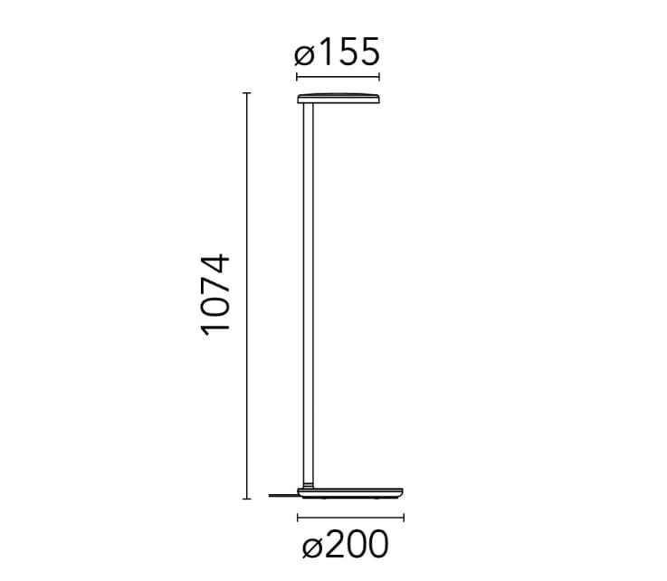 Алюминиевый светодиодный торшер In Stock Flos ARCH-00079689 - Вид №4