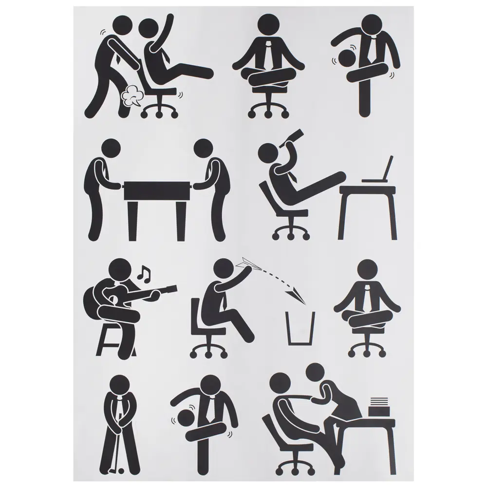 Наклейка «Идеальная работа» Декоретто L Santreyd STLM-2044536