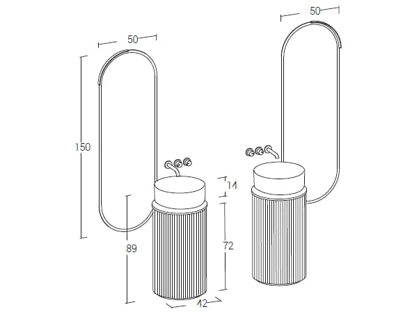 Деревянный напольный умывальник с дверцами LEGNOBAGNO Re-Stretch ARCH-00055414 - Вид №6