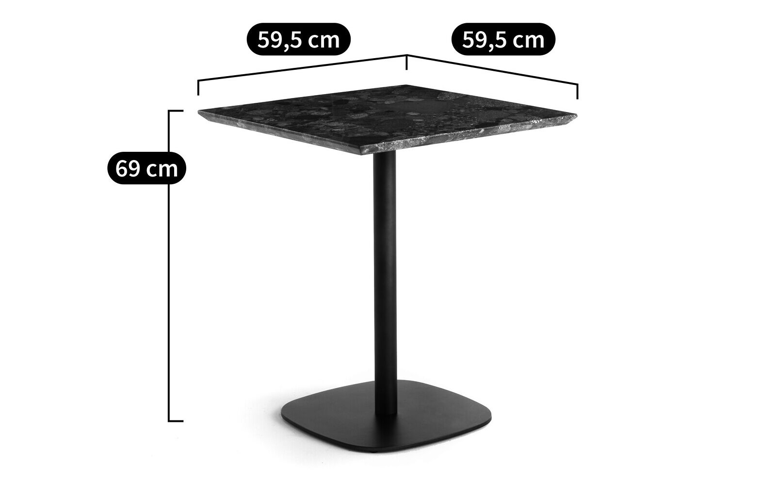 Квадратный каменный стол AMPM BELDIXE ARCH-00033819 - Вид №8