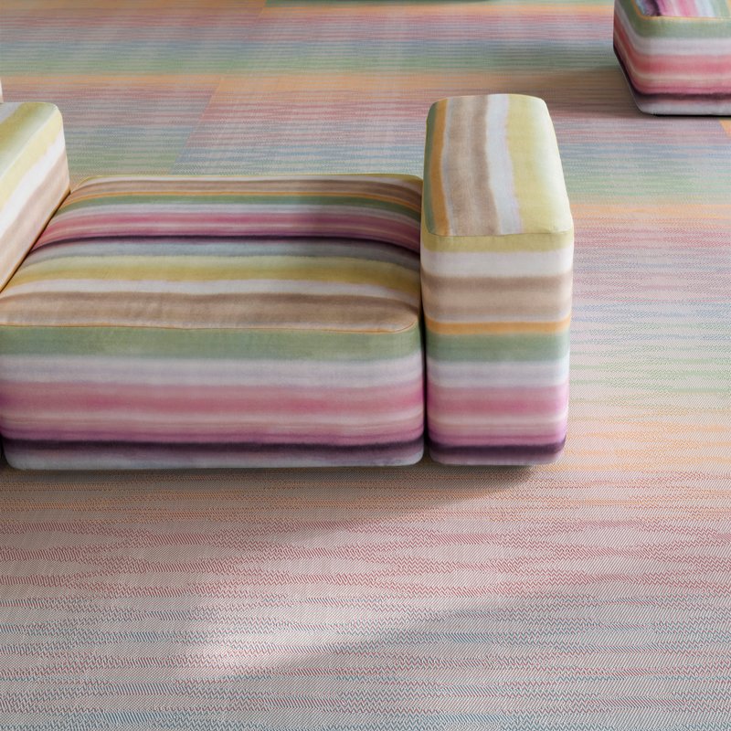 Bolon Missoni Home  Напольное покрытие виниловый пол Fireworks White  - Вид №1