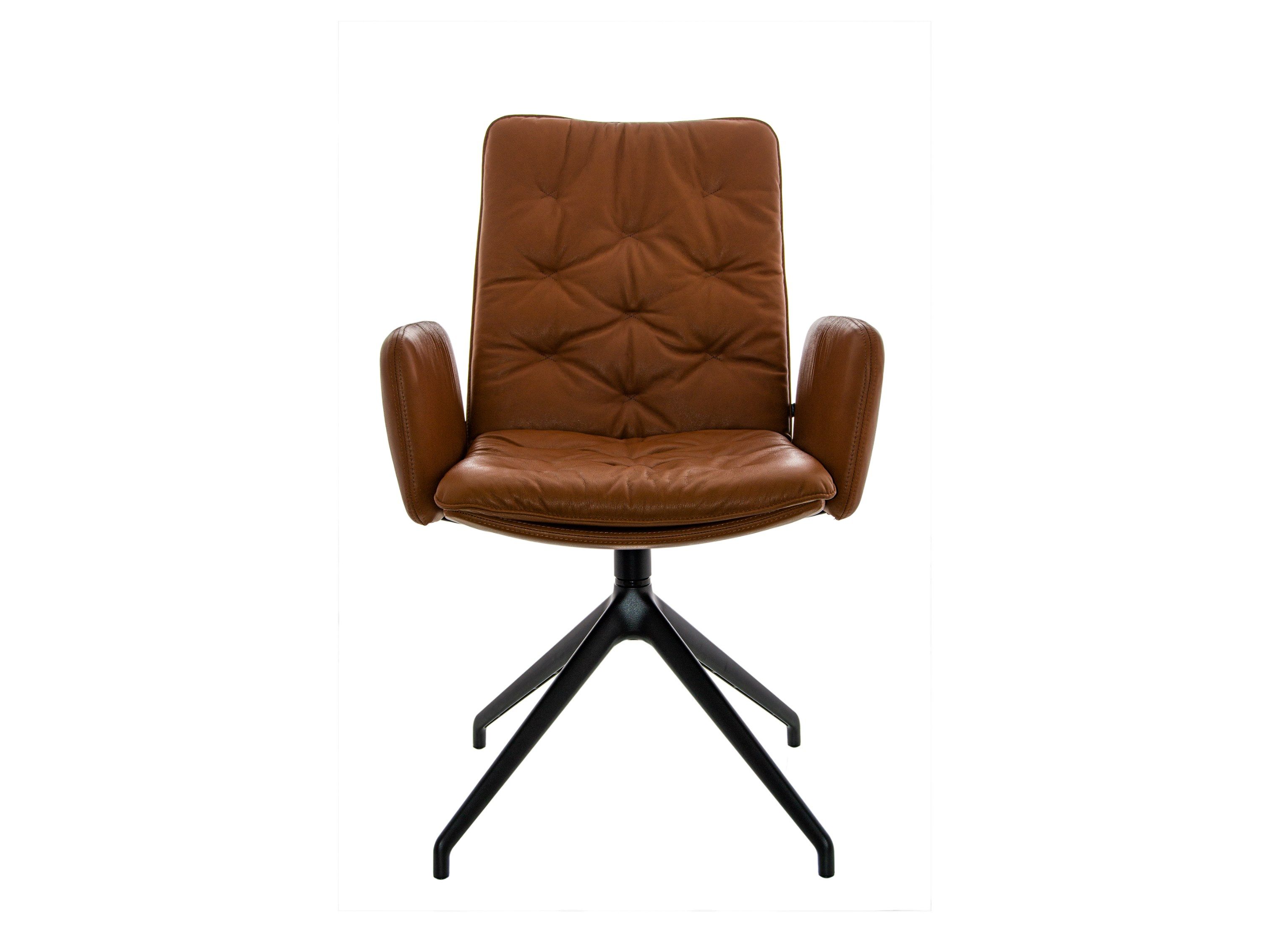 Мягкое вращающееся кресло с подлокотниками KFF Arva Stitch ARCH-00096538 - Вид №4