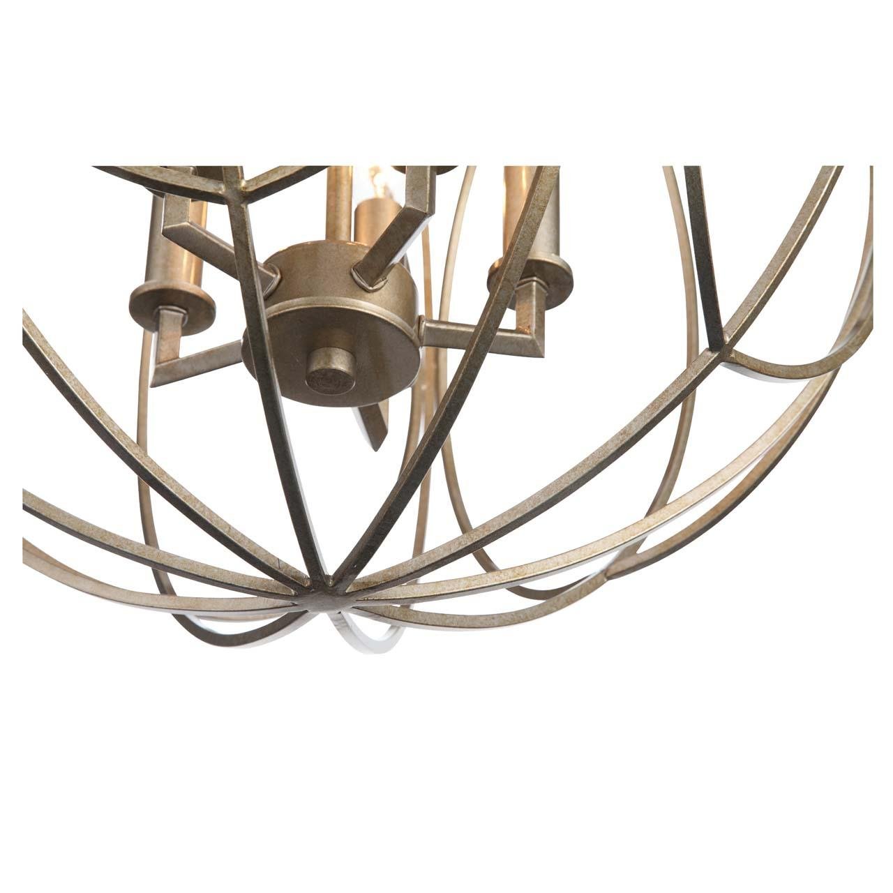 Подвесной светильник серебристый ST Luce Cinturra SLD012.103.05 ST LUCE ДИЗАЙНЕРСКИЕ, CINTURRA 00-3890091 Серебро  - Вид №1
