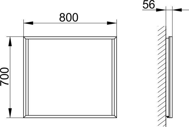 19095012500 Зеркало хрустальное KEUCO Edition 90 - Вид №3