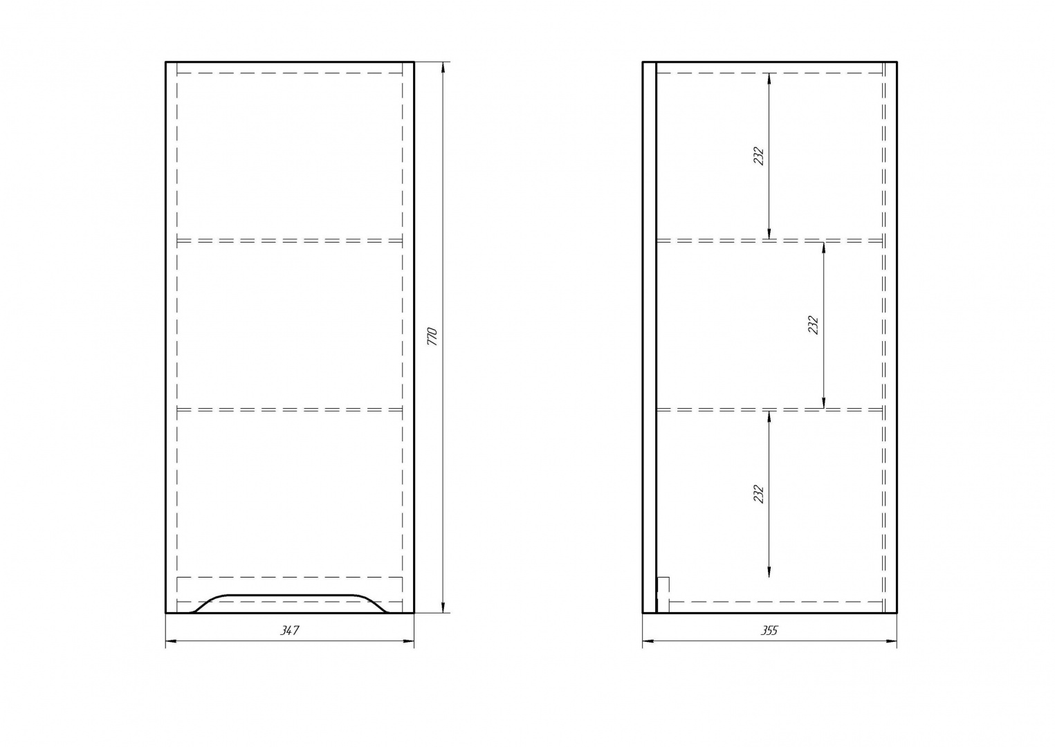 Пенал верхний QL 35 DREJA 990010 - Вид №1