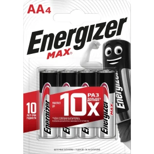 Батарейка алкалиновая Energizer MAX AA 4 шт.