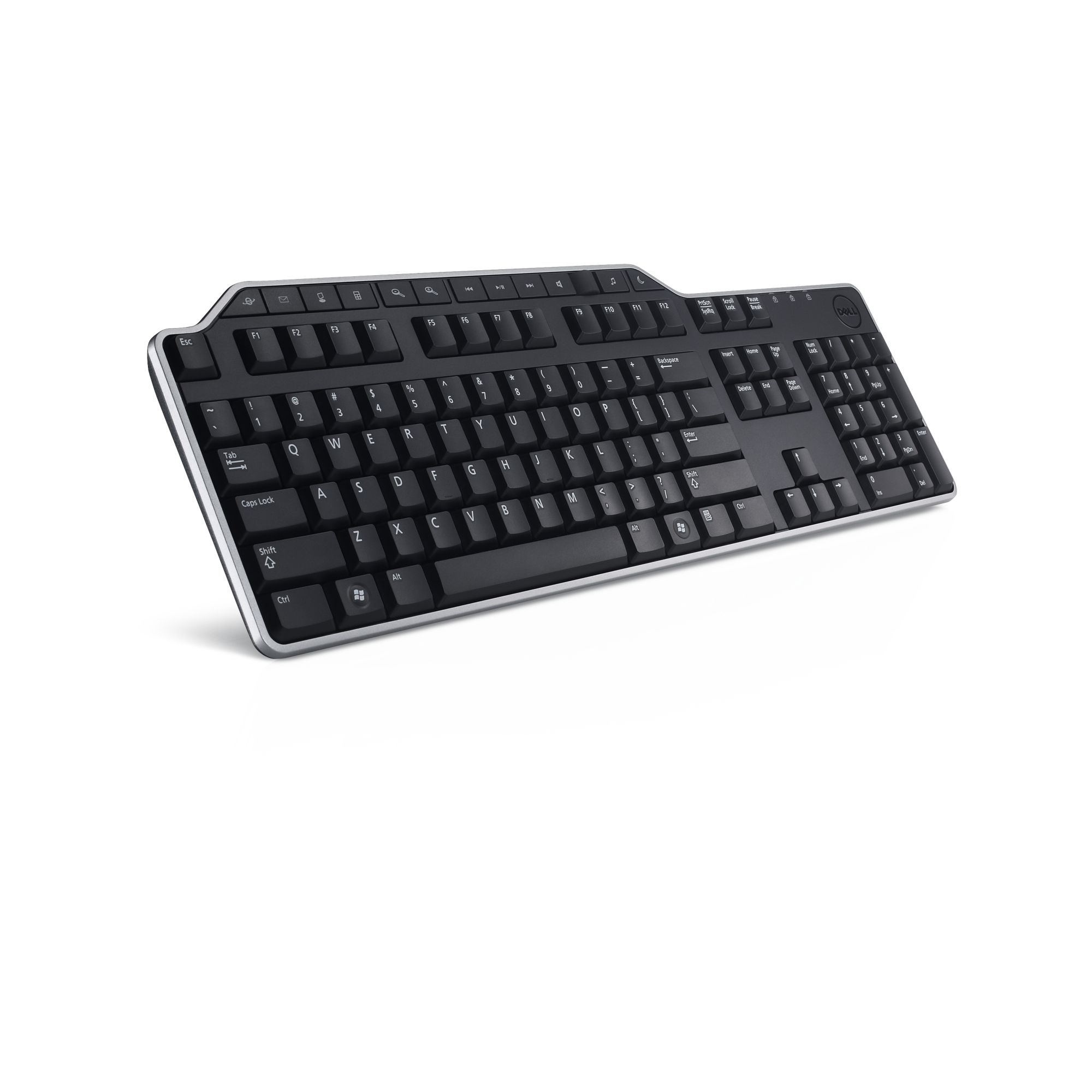 580-17683 Keyboard : russian (qwerty) kb522 usb black multimedia(kit) Dell Santreyd  - Вид №1