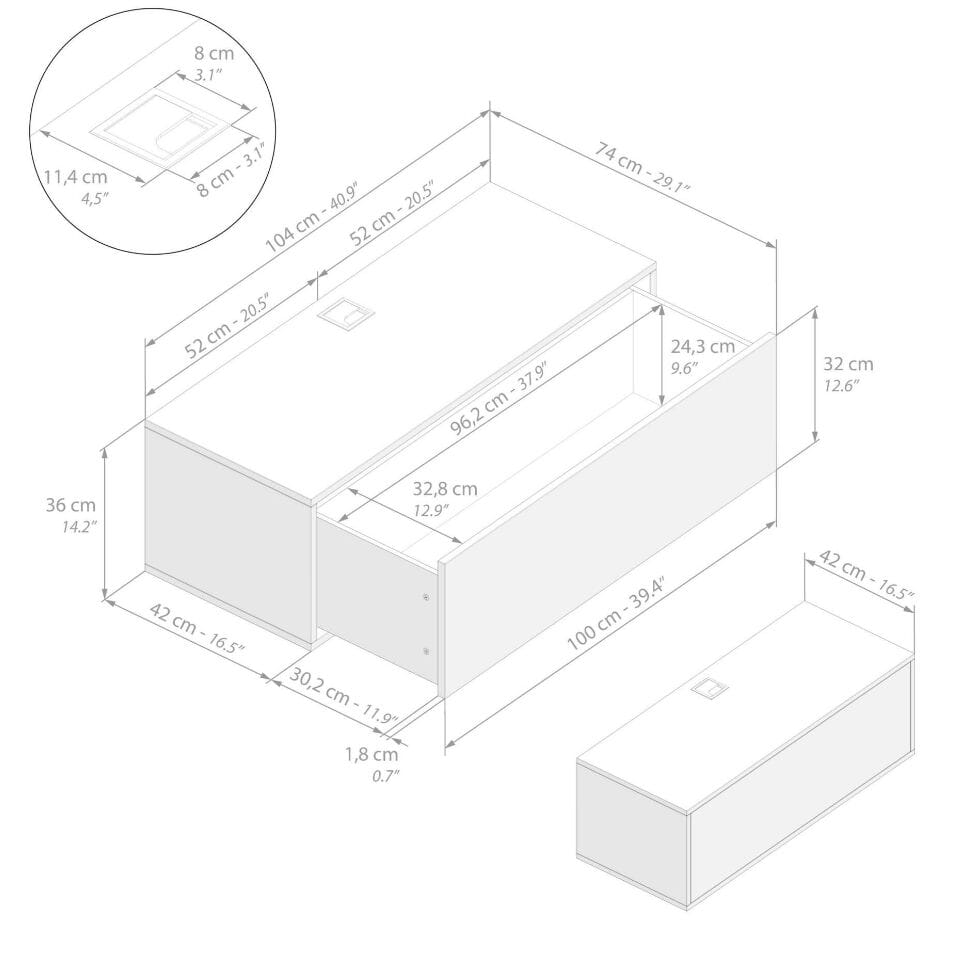 Модульная оборудованная стена установленная стеной в меламинированном Mobili Fiver IACOPO ARCH-00070420 - Вид №72