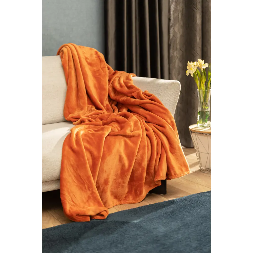 Плед "Muna" 200x200 см фланель цвет коричневый Santreyd нет STLM-2120380 - Вид №5