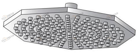 RUBINETTERIE STELLA Лейка дождевого душа Firenze sun-id-1460877