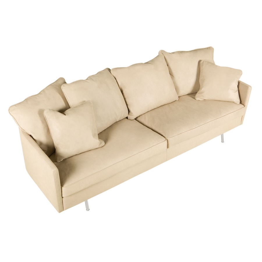 Диван Julia, трехместный, молочный, обивка Aniline Sits S1270 - Вид №3