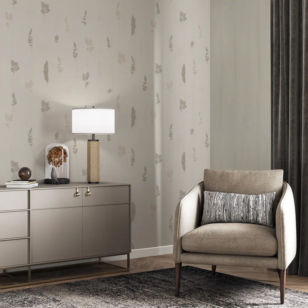 Обои флизелиновые Palitra Home Nico бежевые 1.06 м HC72516-21 STLM-2138002 - Вид №5