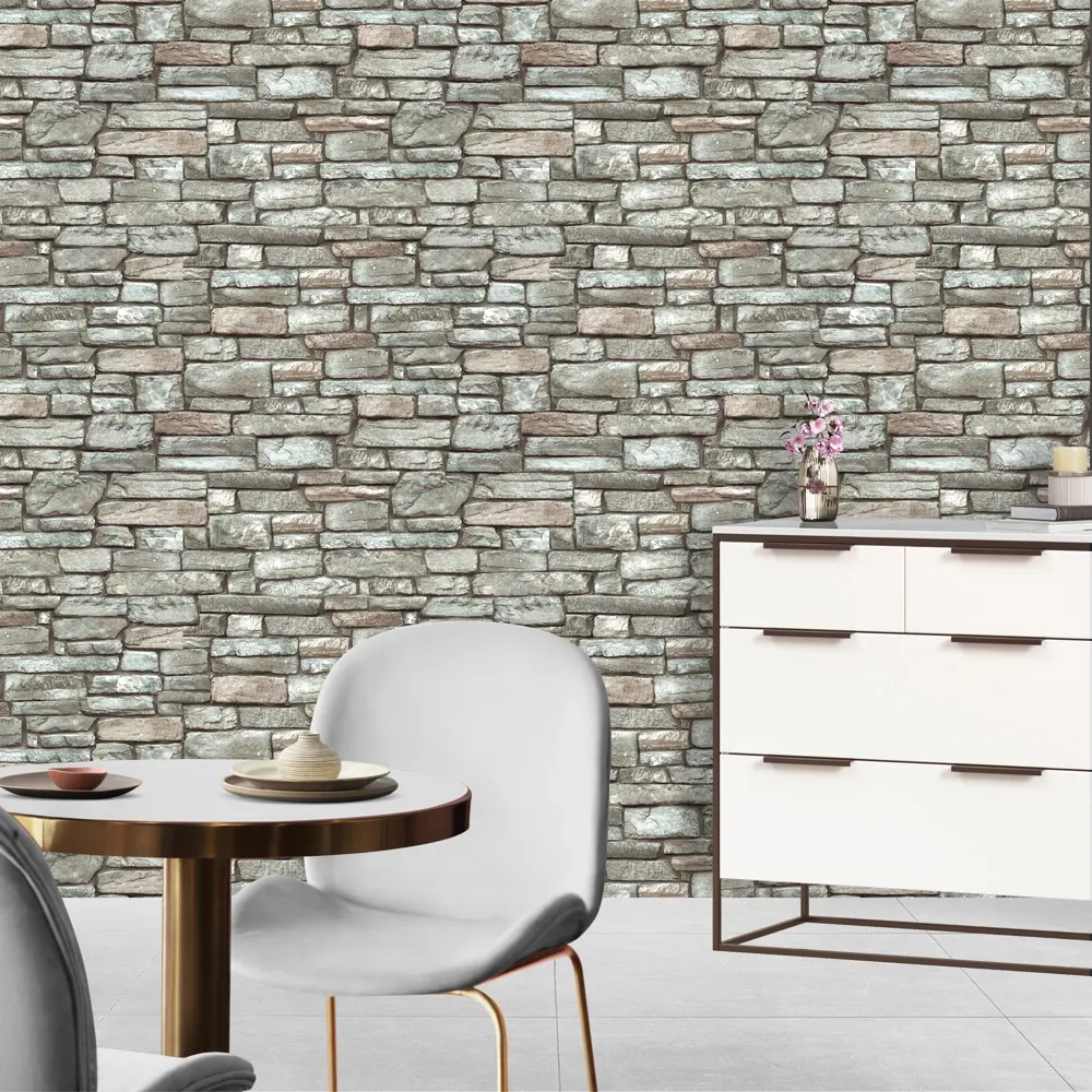 Обои виниловые Флорис 0.53х10 м серый фон 81219 Santreyd STLM-2153571 - Вид №2