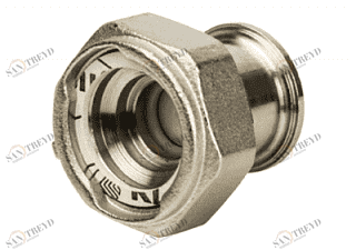 Разъемное соединение STOUT с плоским уплотнением 3/4" никелированное SDG0019010020