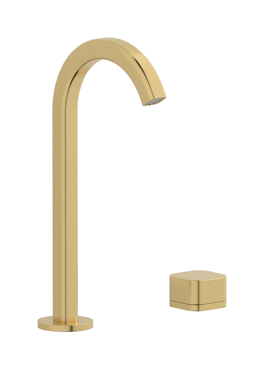 Смеситель для раковины на 2 отверстия WE ARE IB eo394os_1 Brushed Gold Elio