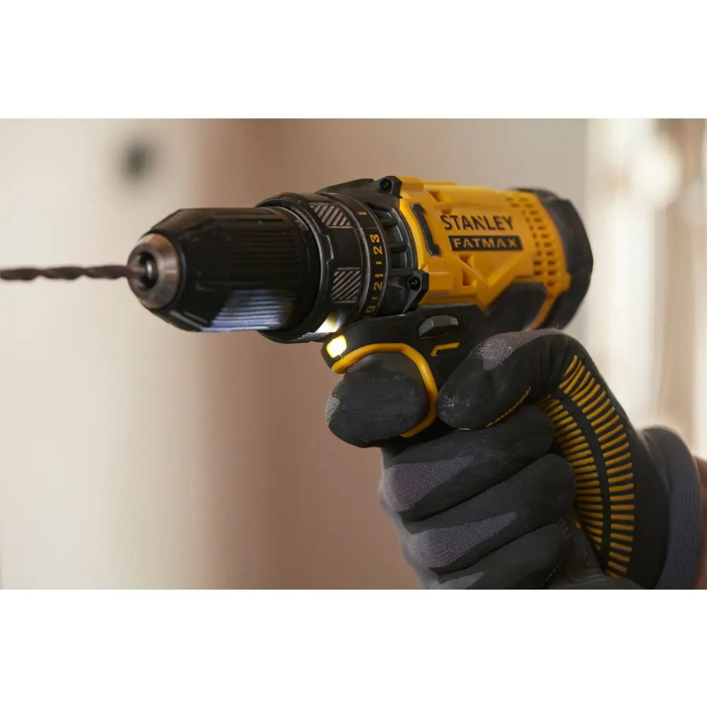 Дрель-шуруповерт аккумуляторная Stanley SCD700C2K, 18 В Li-ion 2x1.5 Ач STANLEY FATMAX STLM-2029836 - Вид №15