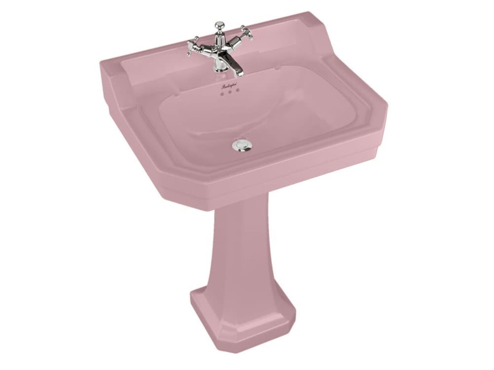 Прямоугольный умывальник из стекла на колонне Burlington На заказ ARCH-00028147 - Вид №19