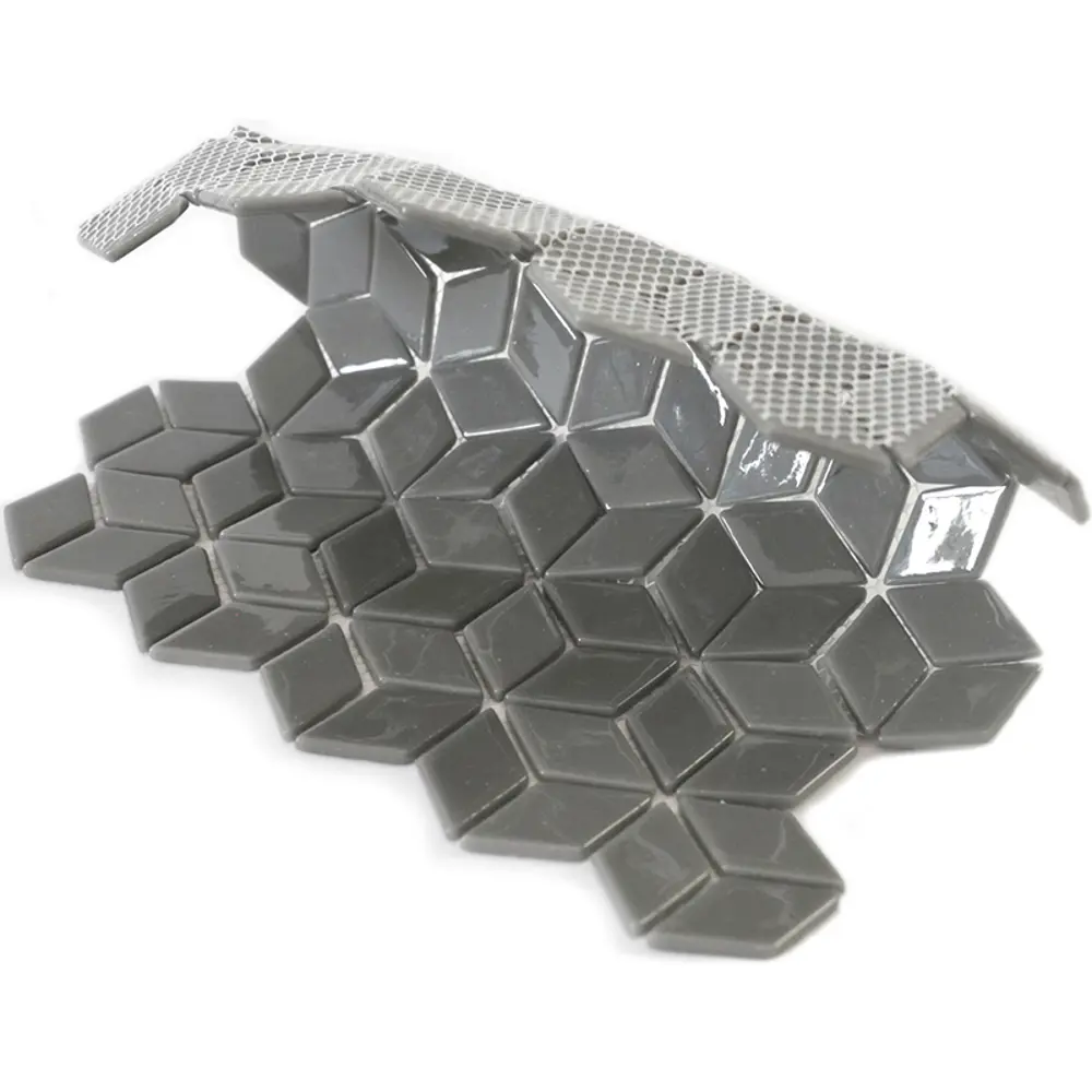 Мозаика стеклянная Natural STP-GR008-RMB 26x26 см цвет серый Santreyd Steppa STLM-2090809 - Вид №3