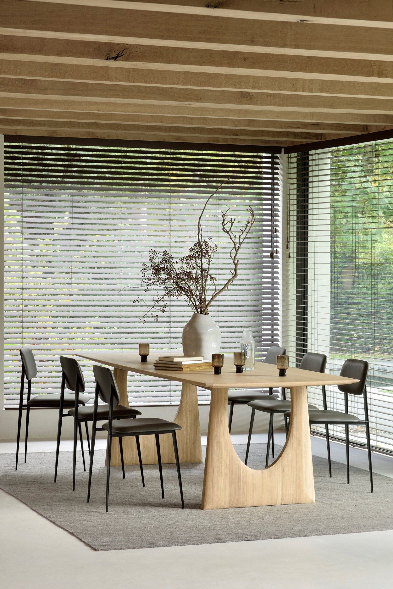 Прямоугольный обеденный стол из дуба Ethnicraft Геометрическая ARCH-00126990 - Вид №10